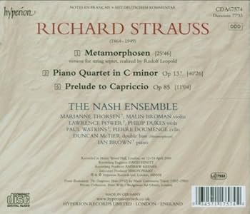 Richard Strauss, The Nash Ensamble - Strauss: Metamorphosen
